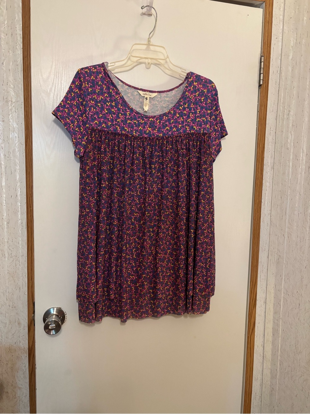 Matilda Jane Purple Floral Short Sleeve Blouse
